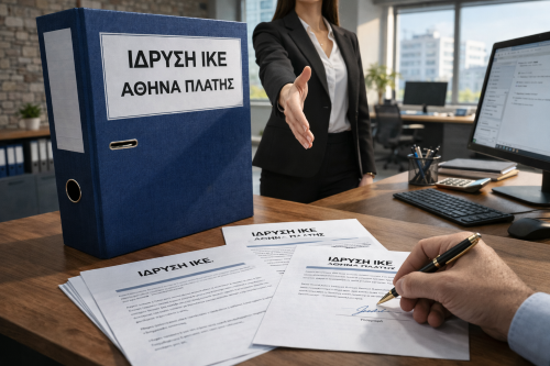 Ίδρυση ΙΚΕ Αθήνα - Πανοραμική θέα πόλης